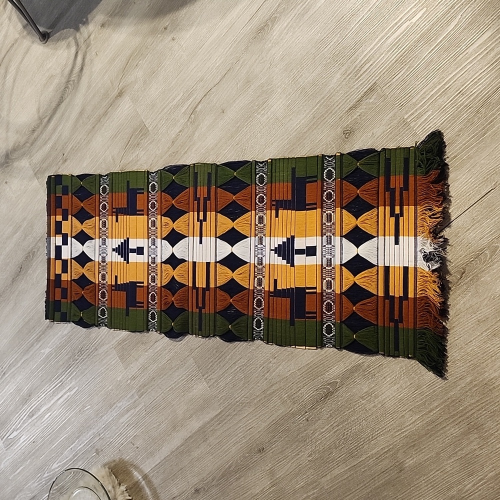 Vintage Peruvian hand woven tapestry